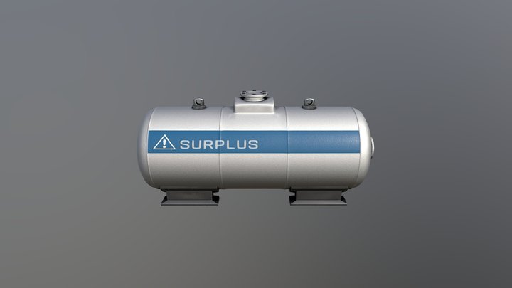 Industrial Storage Tank 3D Model