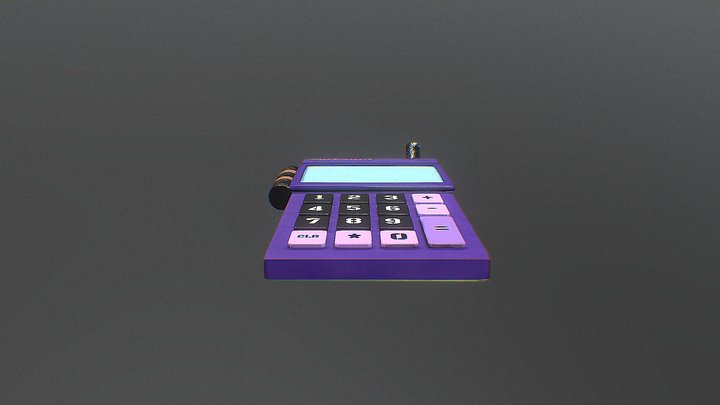 Gas Powered Calculator 3D Model