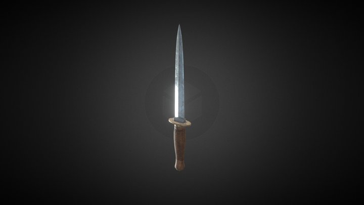 Fairbairn Sykes_Combat Knife 3D Model