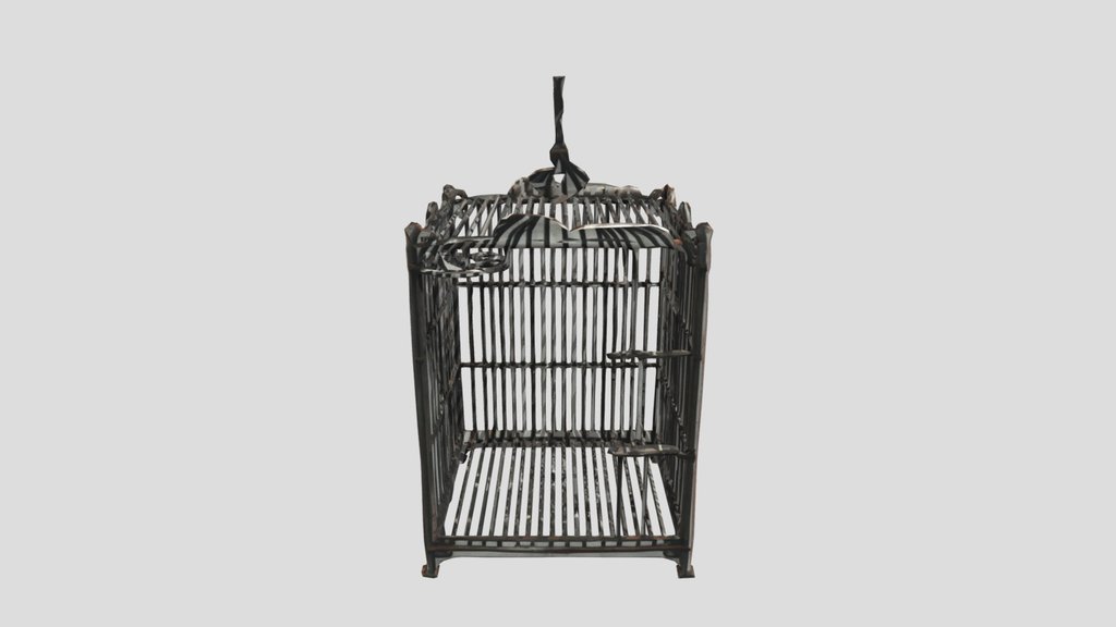 Iron Cage — 3D Model | Game Ready | PBR Textures