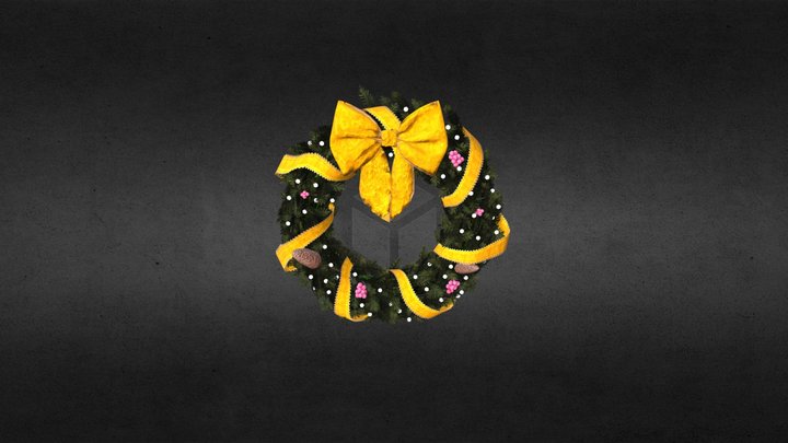 Holiday Wreath 3D Model