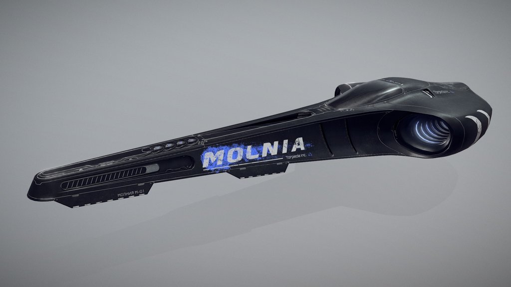 Futuristic racing car - "Molnia"