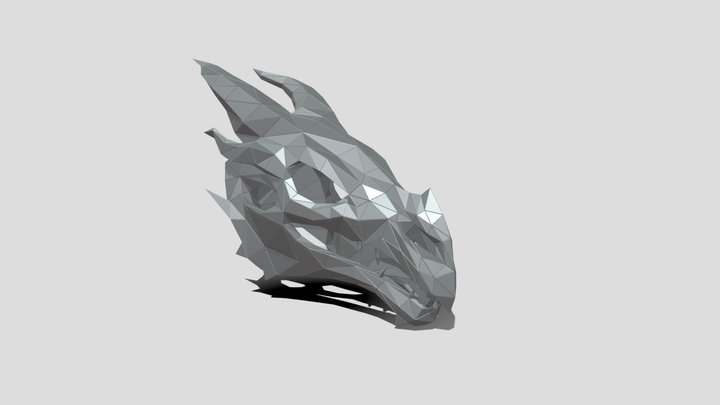 Дракон маска 3D Model