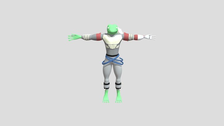 Hombre Rana 3D Model