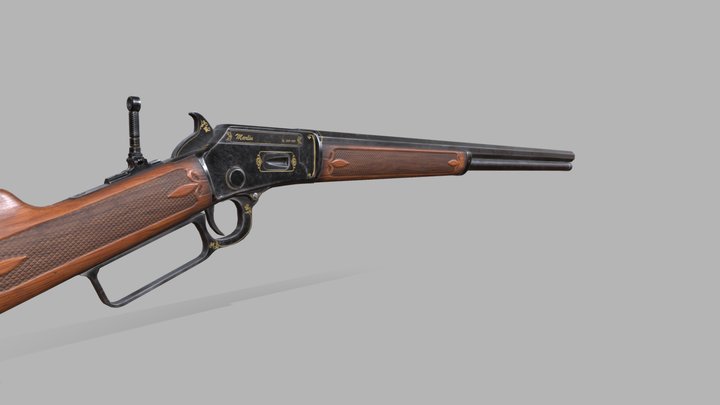 Marlin Model 1892 Lever Action Rifle 3D Model