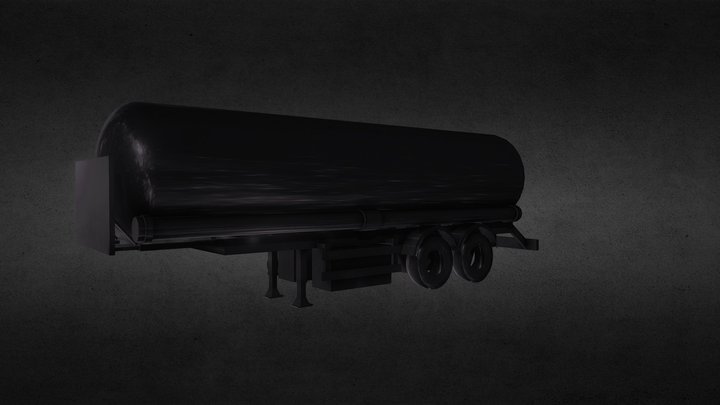 Simple tank trailer 3D Model