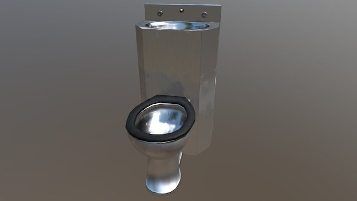 Prison Cell Toilet 3D Model