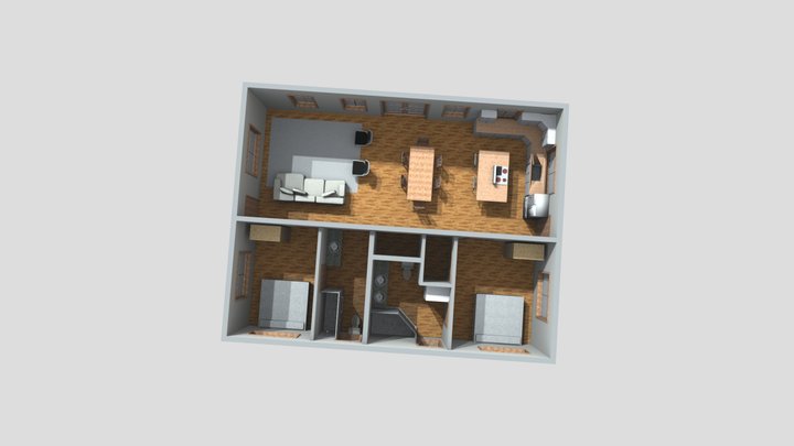 smart-home-interior-floor-plan 3D Model