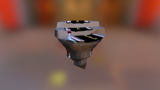 Island Steps 3D Model