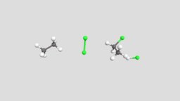 Butane + chlorine - 3D model by Dien [48e8083] - Sketchfab