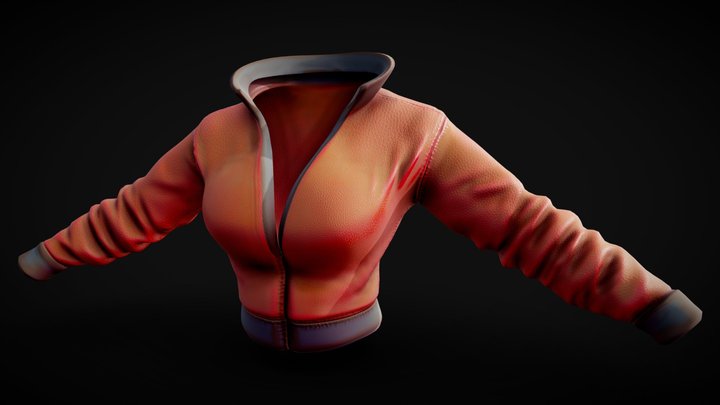Bomber Jacket 3D Model