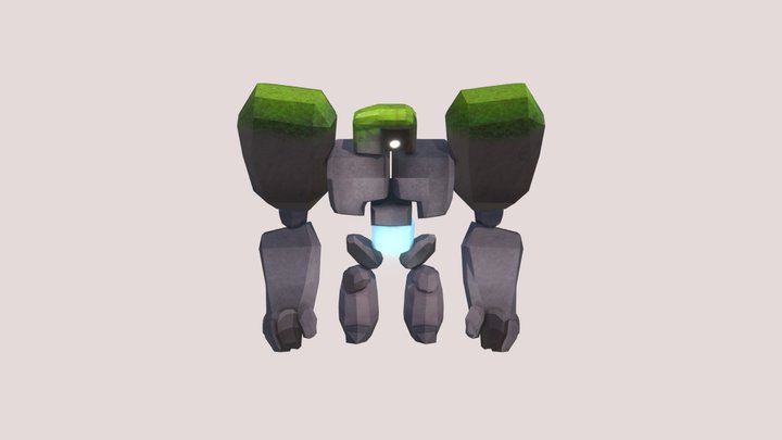 Grass Golem 3D Model