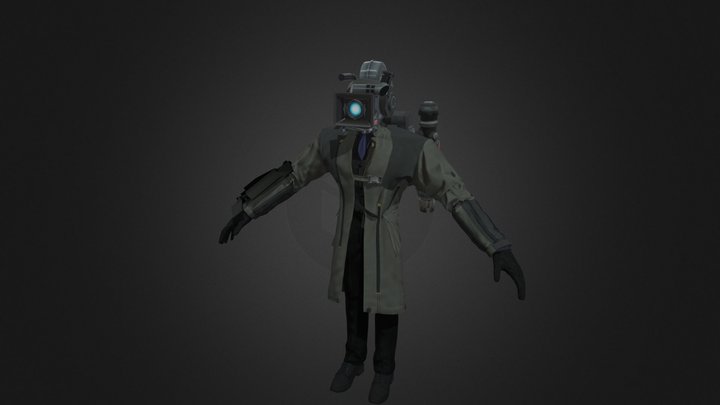 Laser large cameraman a.k.a. Large cameraman 2.0 3D Model