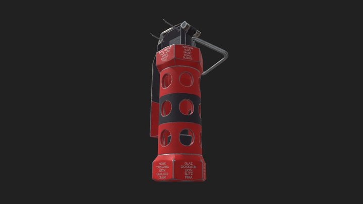 Rainbow 6 stun grenade 3D Model