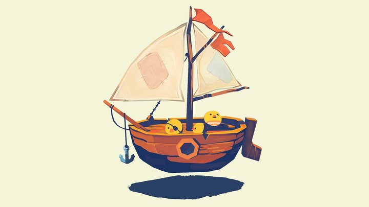 Pirate peeps! 3D Model