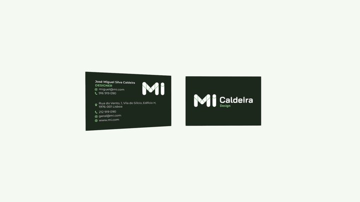 Business Card - Standing Side By Side 3D Model