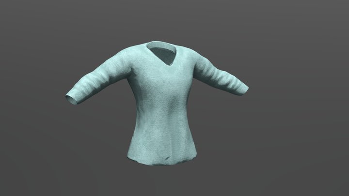 V-Neck Sweater 3D Model