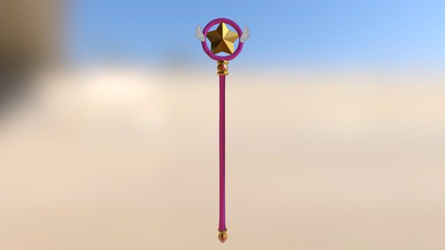 Cardcaptor Star Wand 3D Model