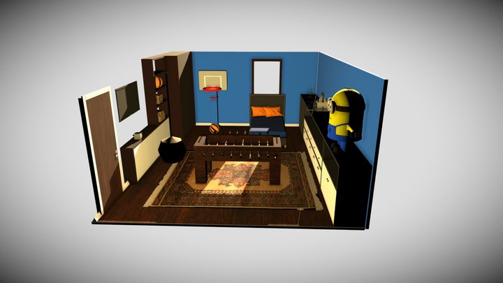Michael's Bedroom 3D Model