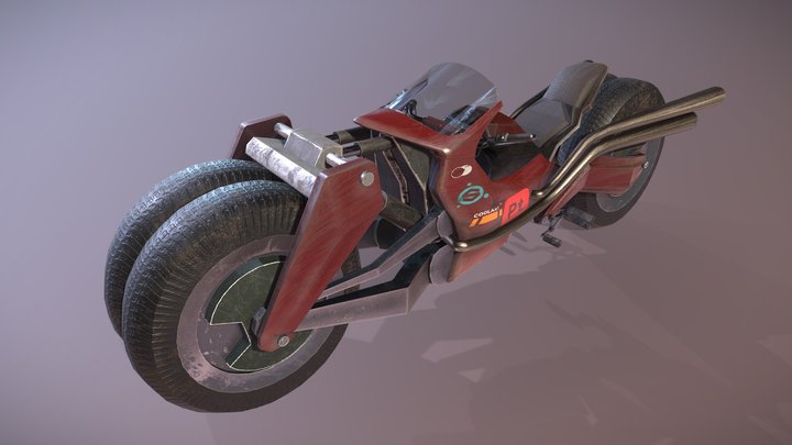 Cyberpunk Off-Road Racer Concept 3D Model