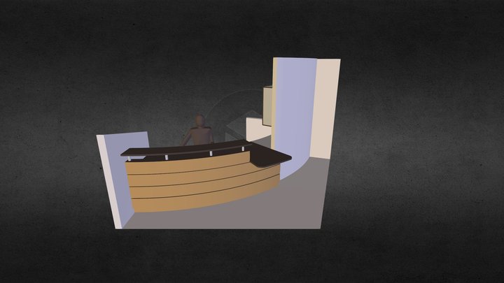 Banque d'Accueil 3D Model