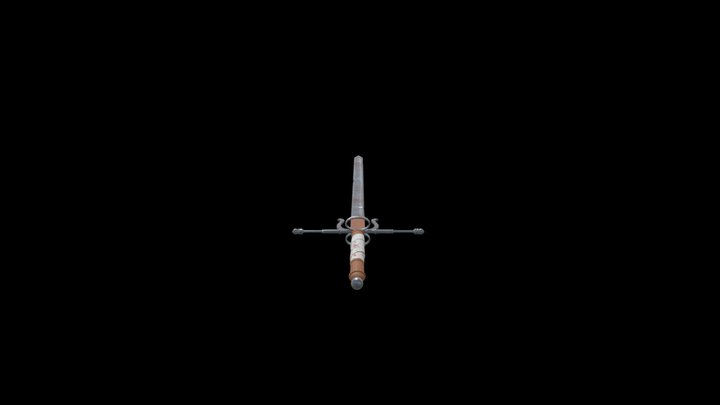 Bloody two handed sword 3D Model