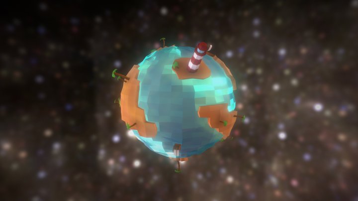 Tropical Planet 3D Model