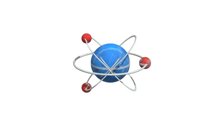 Atom 3D Modell 3D Model