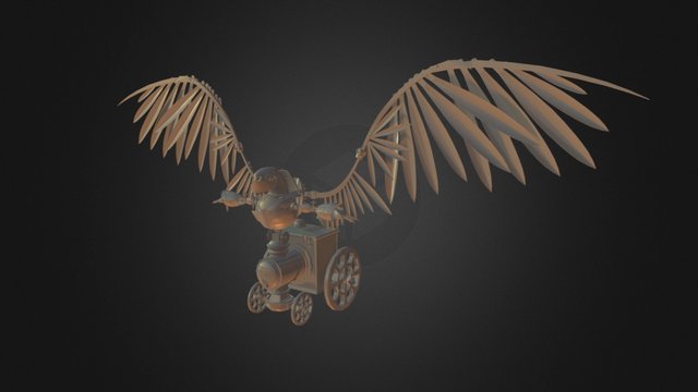 Clockwork Dragon 3D Model