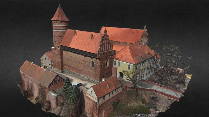Warmia. Olsztyn. Zamek Kapituły Warmińskiej 3D Model