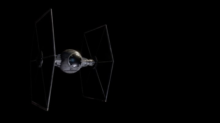 Star Wars || Tie fighter || Low poly || PBR 3D Model