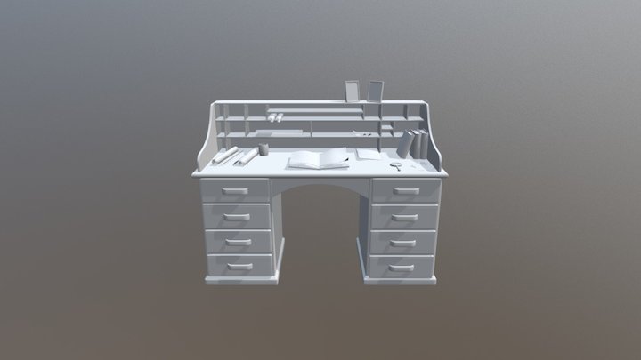 The desk 3D Model