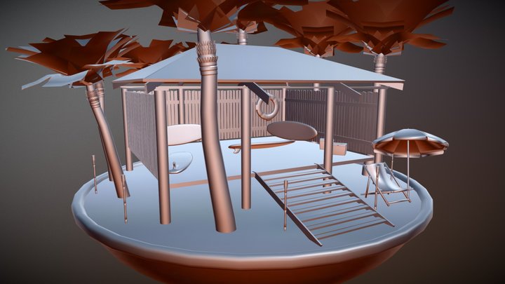 Surf Shack 3D Model