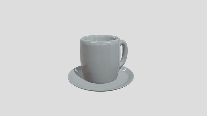 Hot Coffee Mug 3D Model