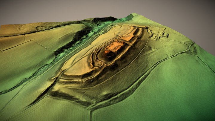 Caus Castle, Shropshire (UK) – Free 3D Model STL