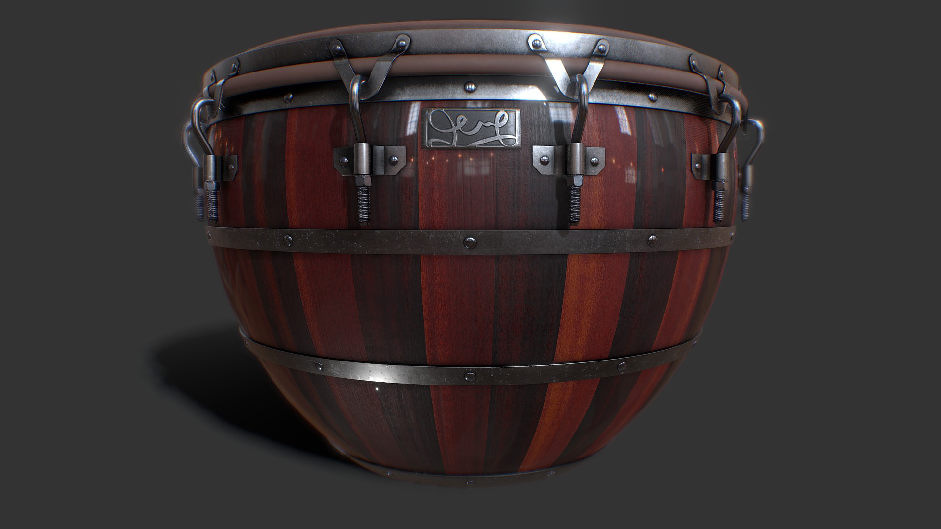 3D model KingCong 005 - This is a 3D model of the KingCong 005. The 3D model is about a red and silver speaker.