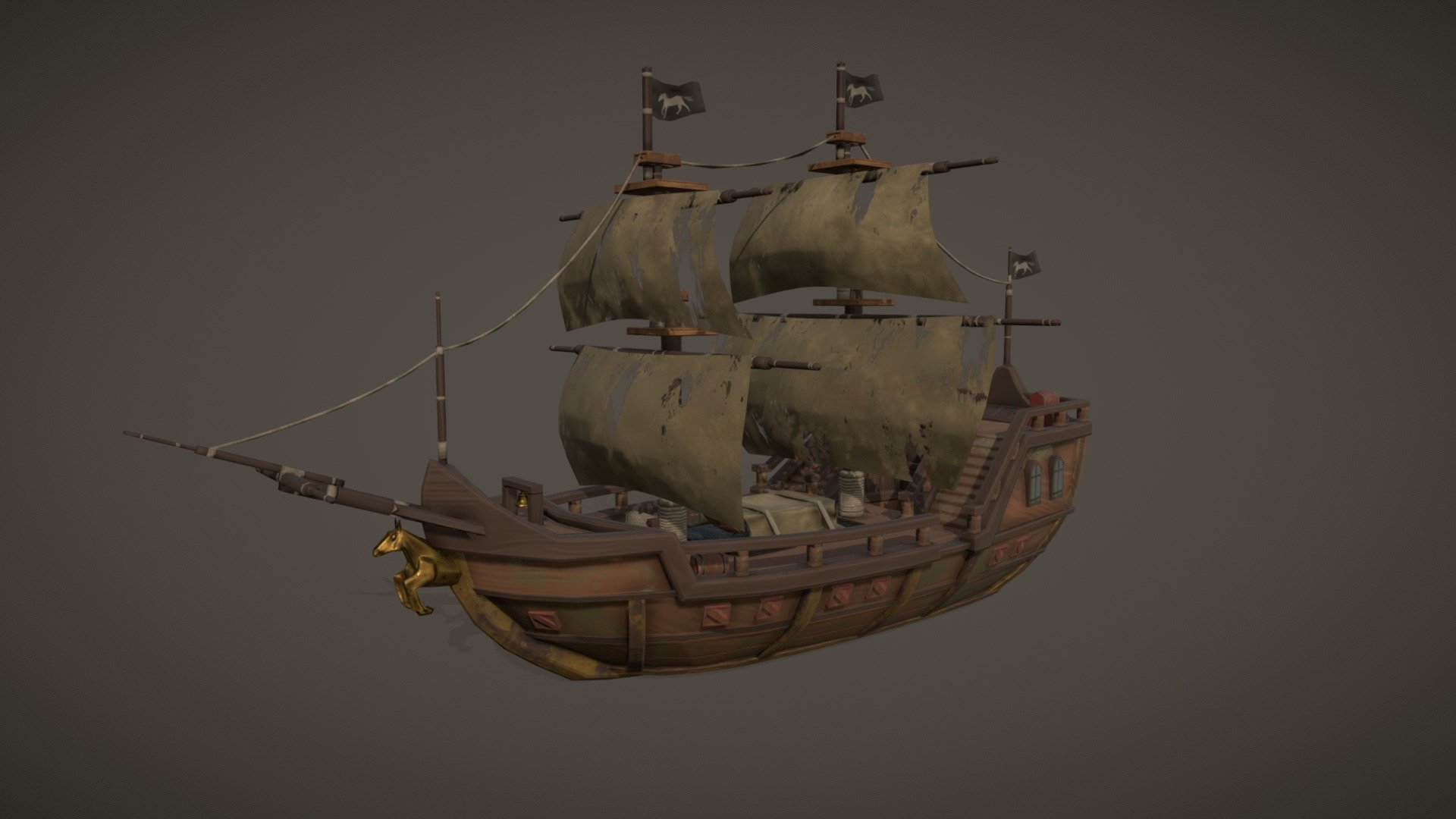 The Caribbean Horse - 3D model by Antoine Gaumond (@titcoune) [739a964 ...