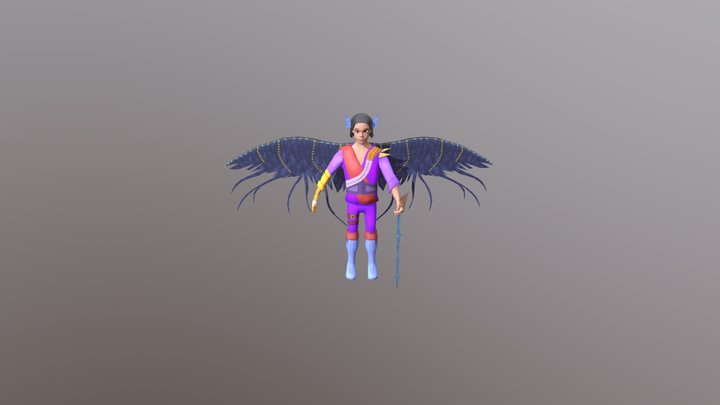 Raven Character 3D Model