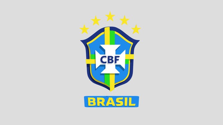 Logo CBF - Seleção brasileira de Futebol – Modelo 3D gratuito STL