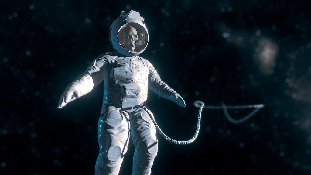 drifting Astronaut - Download Free 3D model by Lukas Hahn Graphics