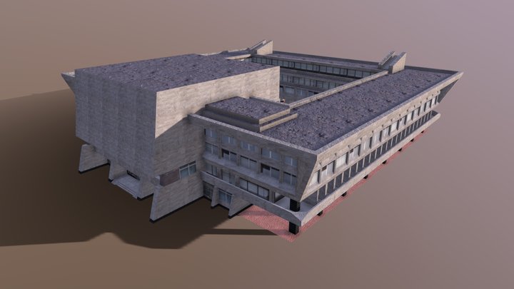Soviet City Hall 3D Model
