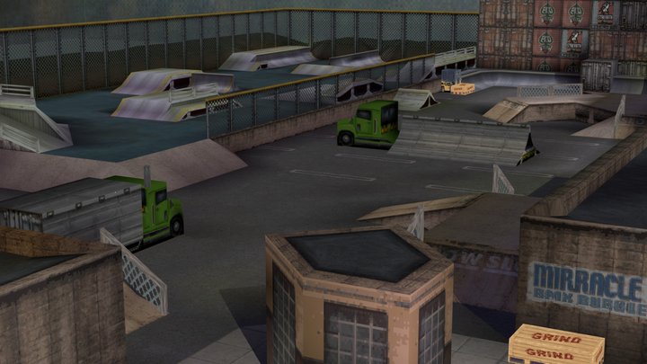 Dave Mirra Freestyle BMX Level Greenville Street 3D Model