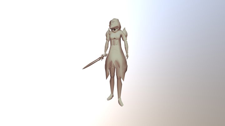 Standard Greyscale soldier 3D Model