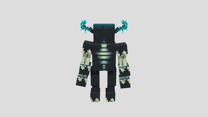 Mutant Warden 2 | minecraft free model 3D Model
