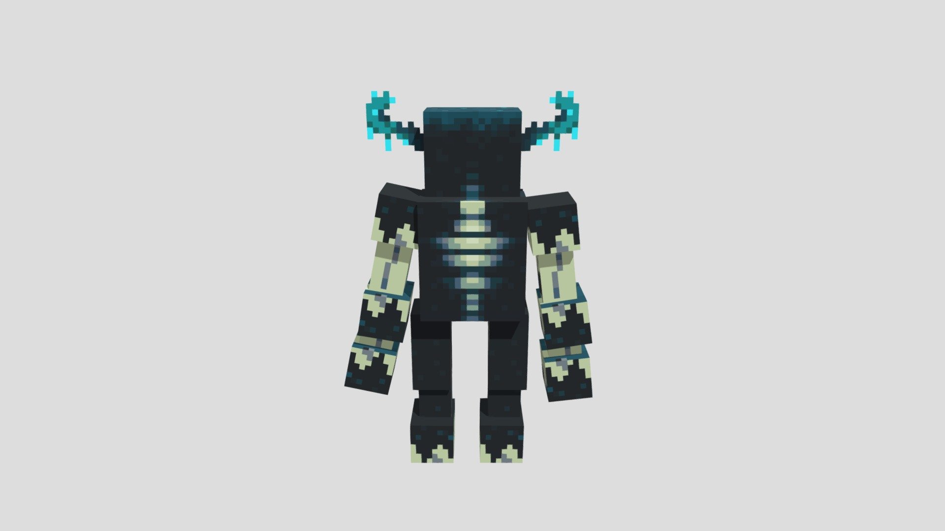 Mutant Warden 2 | minecraft free model - Download Free 3D model by m ...