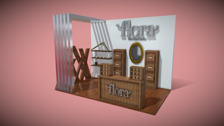 Stand Flora Herbolario 3D Model