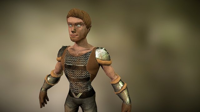 Medieval character 3D Model