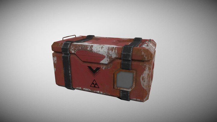 Rusty Crate 3D Model