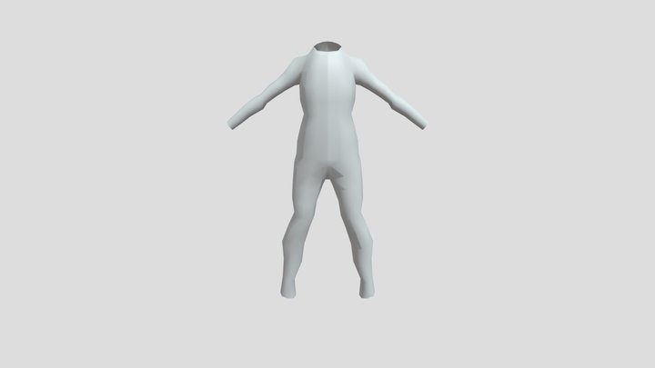 Finished male body 3D Model