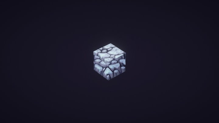 Snowy Rock 3D Model